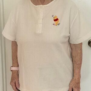 Disney White Shirt with Pooh Bear